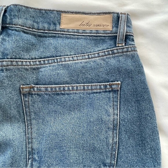 Betro Simone High Waisted Button Fly Denim Mom Jeans Size 32 - Picture 6 of 9
